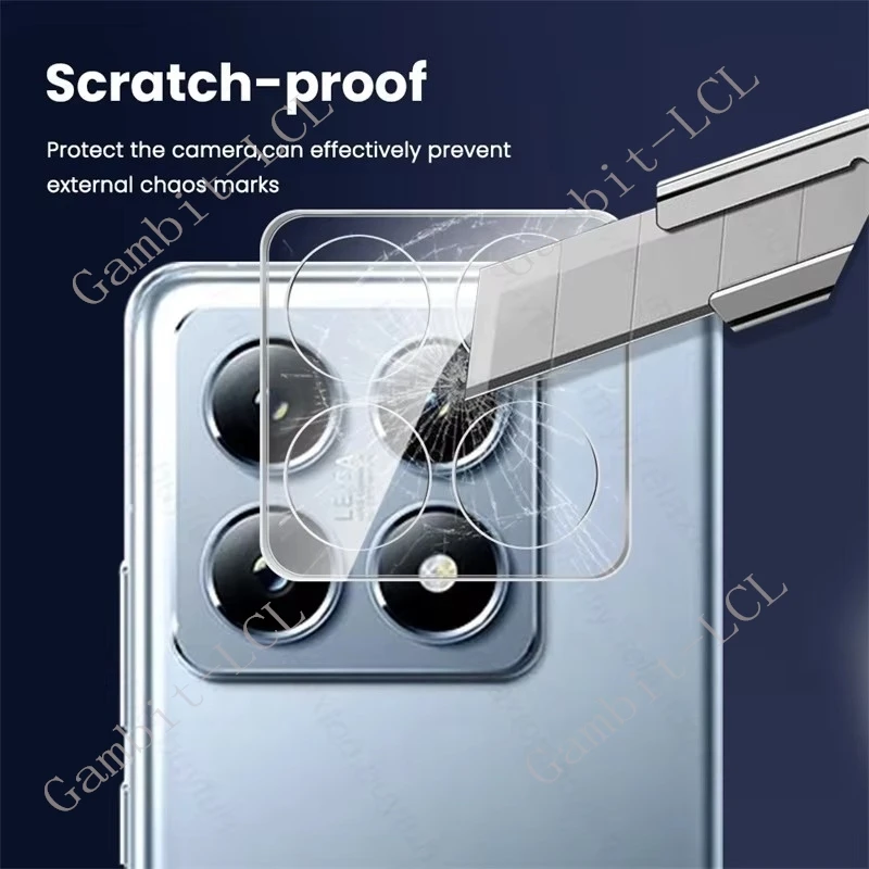 Ultra-Clear 3D 9H HD Camera Lens Tempered Glass Protector with Back Screen Shield