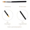 1Pc Professional Soft Gradient Nail Brush Silver Black Drawing Painting Nylon Hair Ombre Brush DIY Gradient UV Gel Nail Brush 6