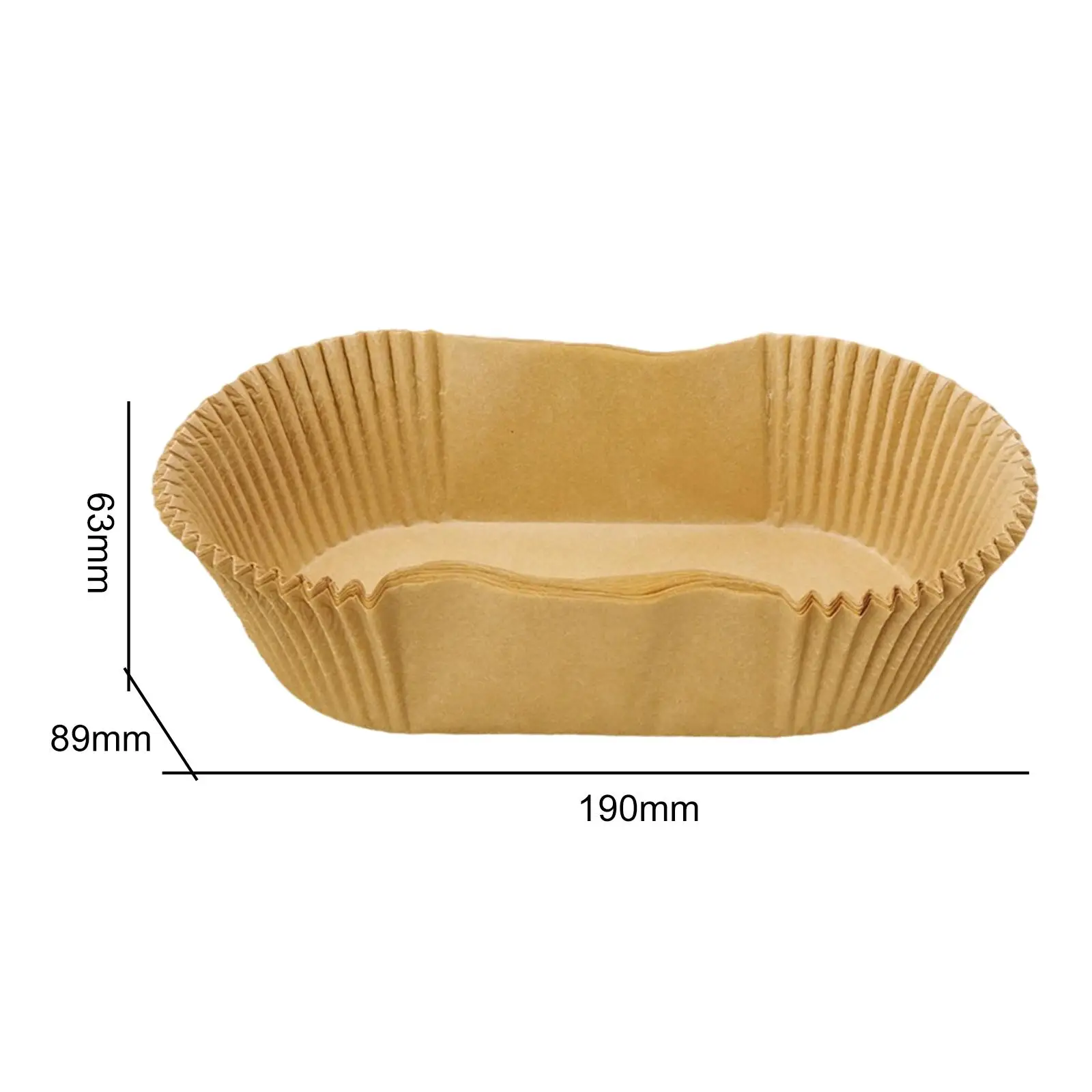 40x Boat Shape Paper Baking Cup Cake Paper Tray High Temperature Solid Cupcake Liners Cases for Muffins Dessert Kitchen Supplies