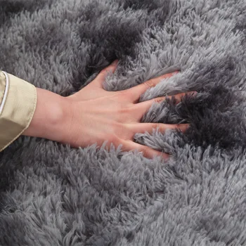 Gray Carpet for Living Room Plush Rug Bed Room Floor Fluffy Mats Anti-slip Home Decor Rugs Soft Velvet Carpets Kids Room Blanket 3
