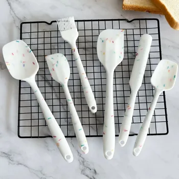6-Piece Silicone Spatula Set – Food-Grade, Heat-Resistant, Non-Stick Kitchen Utensils for Baking, Cooking & Mixing