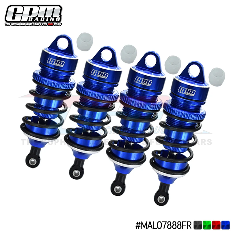 

GPM Aluminum 6061-T6 Front 78mm and Rear 88mm Adjustable Spring Dampers with 6mm Shaft for ARRMA 1/7 LIMITLESS V2