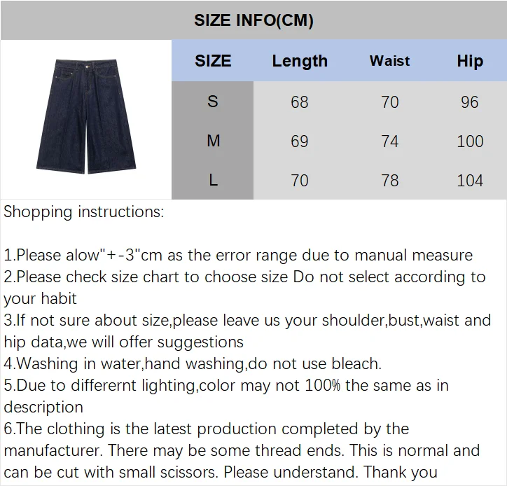 Women's Denim Long Casual Shorts Spring Summer Mid-waist Zipper Pockets Wide Leg Fashion Simple Loose Female Calf-Length Pants