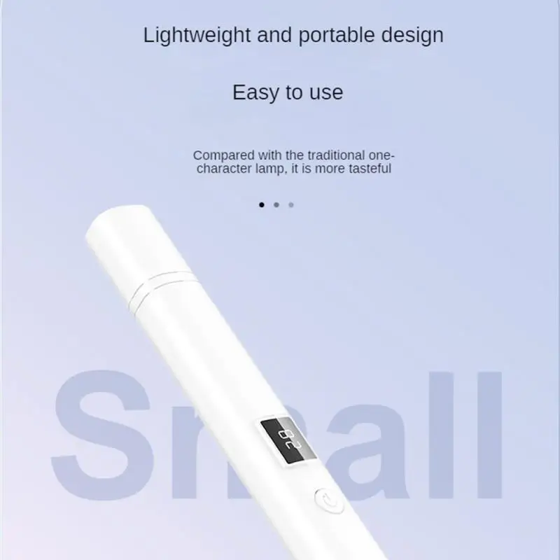 휴대용 미니 UV LED 네일 드라이어, 360 ° 회전 UV 라이트 램프, 젤 네일 광택제, 마그네틱 거치대, 빠른 건조, 휴대용 램프