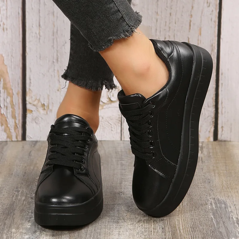 

Женские повседневные спортивные туфли, белые кроссовки на платформе, большие размеры, весна 2023