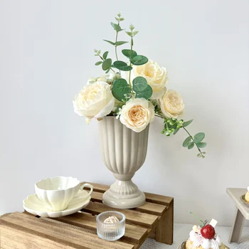 Retro Color Flower Vase – Centerpiece Arrangement Pot for Home & Wedding Decor 1