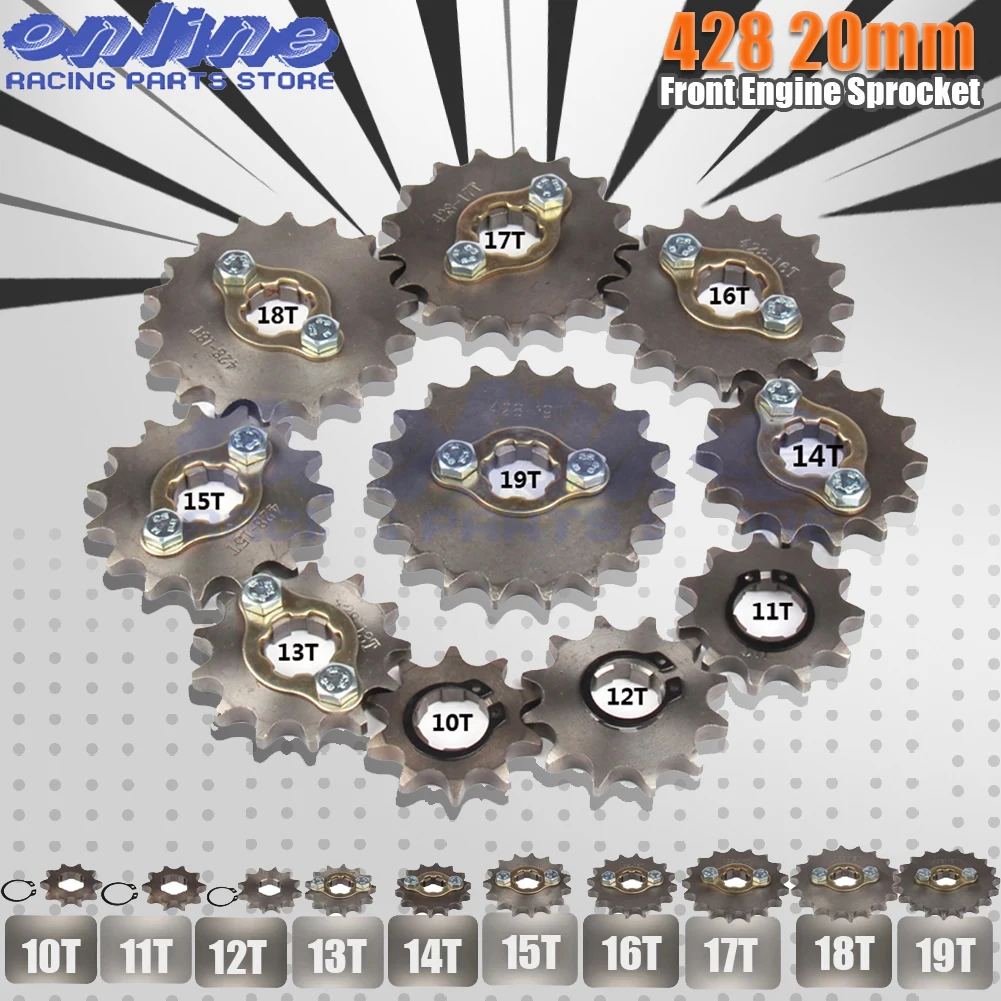 WOOSTAR Moto Piñon Delantero 420-16T Dientes 17mm Reemplazo para 50cc 110cc 125cc Dirt Pit Bike Mini Bike ATV 4 Wheeler Ciclomotor WOOSTAR Moto Piñon Delantero 420-16T Dientes 17mm Reemplazo para 50cc 110cc 125cc Dirt Pit Bike Mini Bike ATV 4 Wheeler Ciclomotor