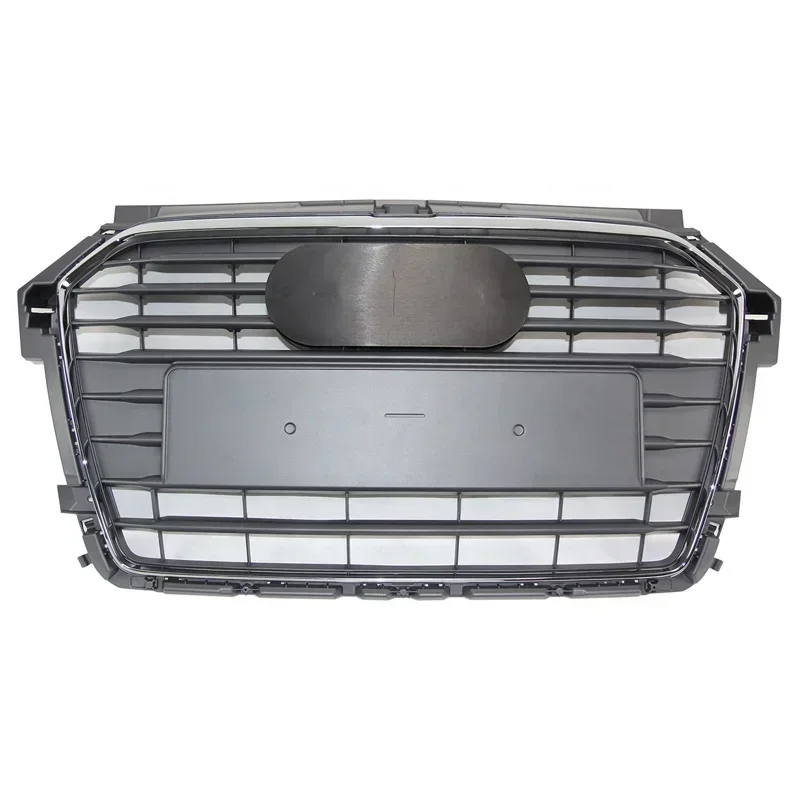 

Car Front Bumper Grille Grill for Audi RS1 for A1/S1 Grill 2015 2016 2017 2018 （Refit for RS1 Style）Car Accessories tools