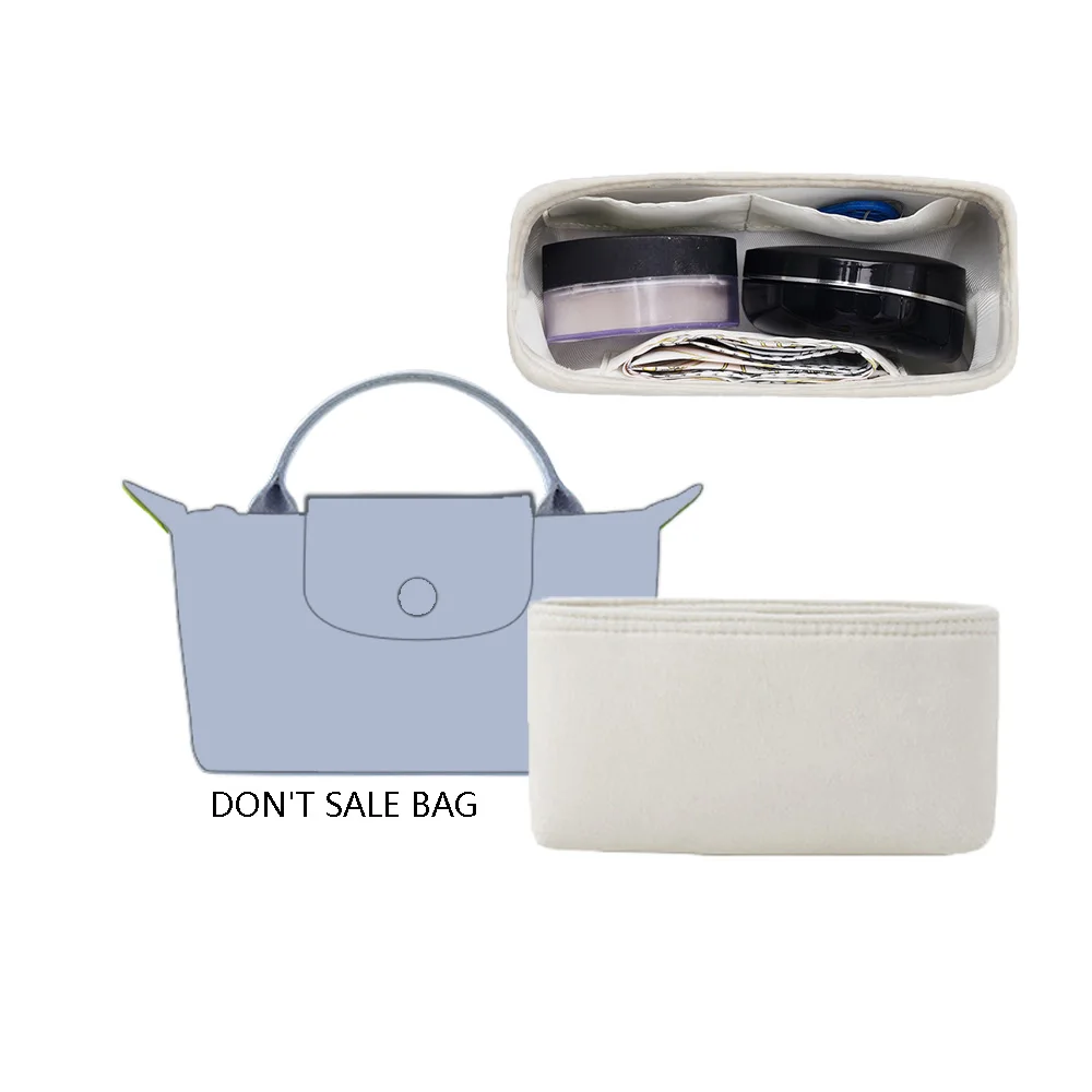 Handbag Organizer Insert For Longchamp Mini Bag Purse Organizer Insert Layered Liner Energy Ultra-light Storage Bags Shaper