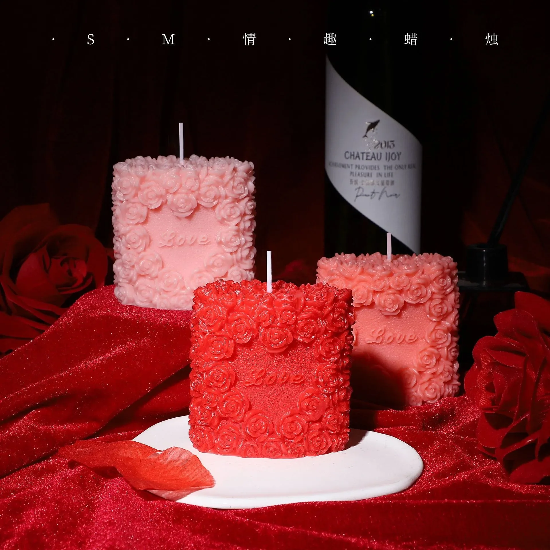 Sex Candles 3D Love Rose Low Temperature