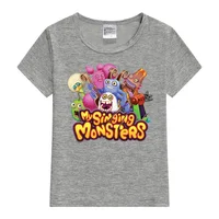 My Singing Monsters Summer Anime T-shirt Kids Clothes Kids T Shirts Casual Short Sleeve 100% Cotton Tops Y2k Boys Girl Clothes 2