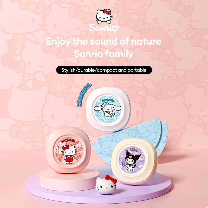 

Sanrio, Hello Kitty Bluetooth наушники беспроводные наушники Kuromi с длительным сроком службы батареи гарнитура Cinnamoroll Hifi наушники аниме