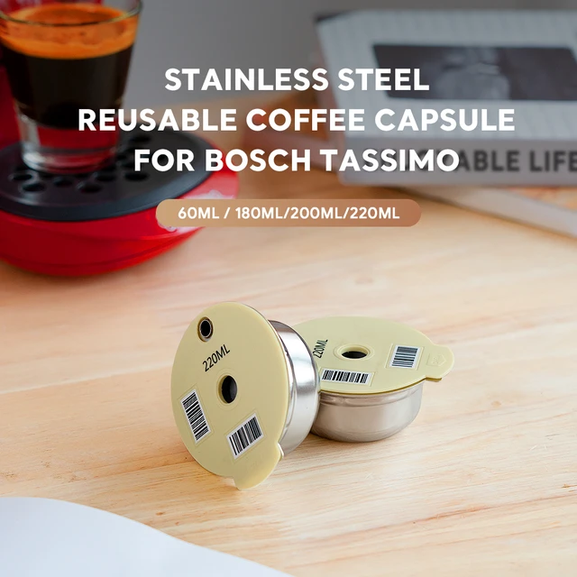 Reusable Capsule Tassimo Bosch Stainless Steel  Reusable Coffee Capsule  Pods Bosch - Coffee Filters - Aliexpress