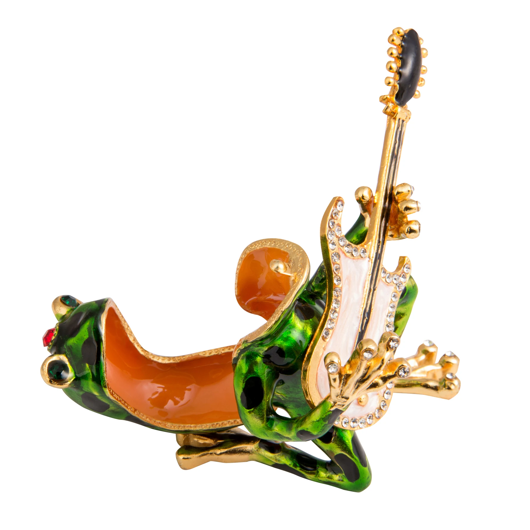 QIFU New Arrive Lovely Frog Plays Guitar for Home Decoration Gift
