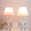 Cute Children's Room Table Lamps Pink Blue Unicorn Lamp LED Modern Warm Princess Room Baby Room Girl Bedroom Bedside Table Light 1