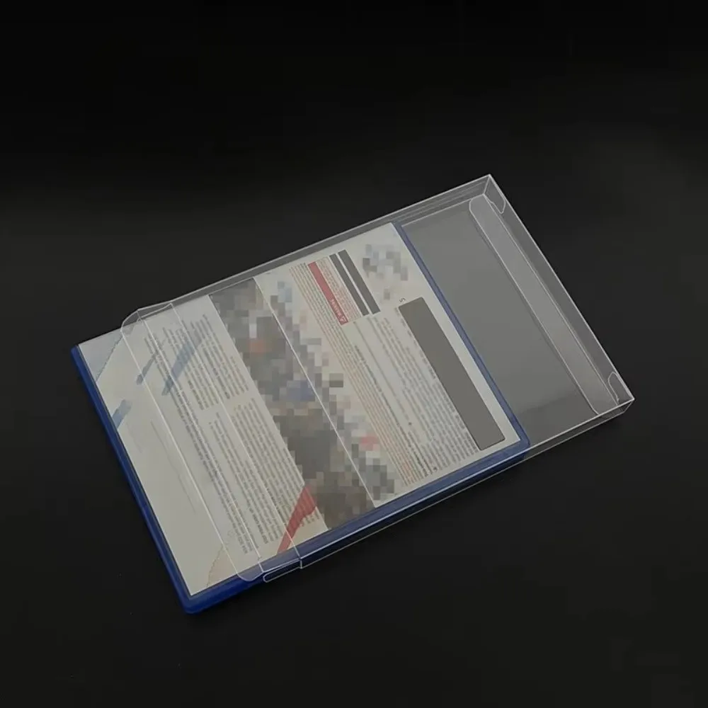 5pcs 투명 게임 박스 보호 케이스 투명 PET CD 디스크 박스 커버 PS5 PS4 Xboxone 용 보호 게임 카드 보관함