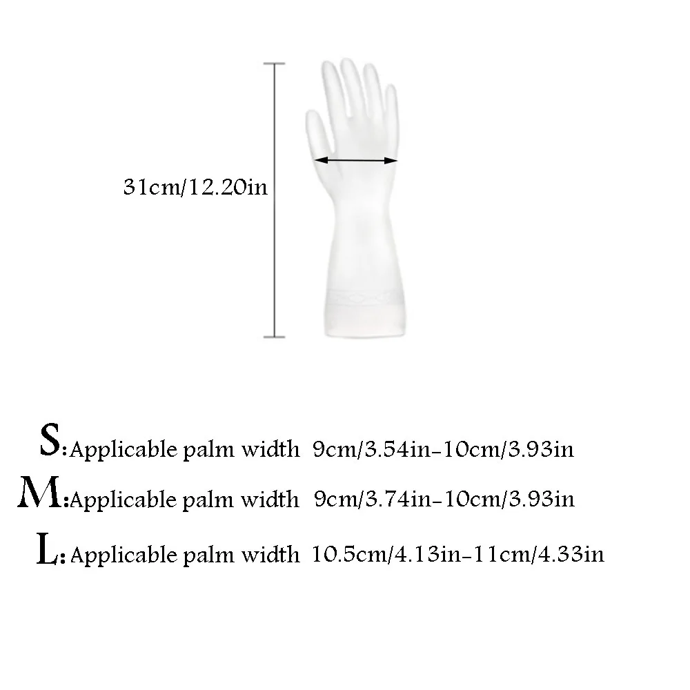 Dishwashing gloves household gradient waterproof latex gloves washing clothes and household cleaning gloves kitchen
