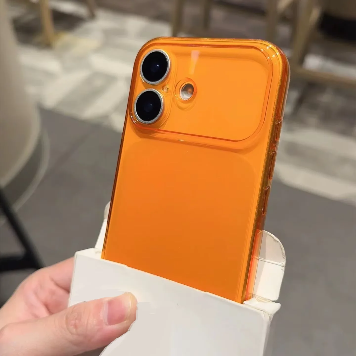 Frosted Candy Transparent Case with Camera Protection - Clear TPU Soft Cover