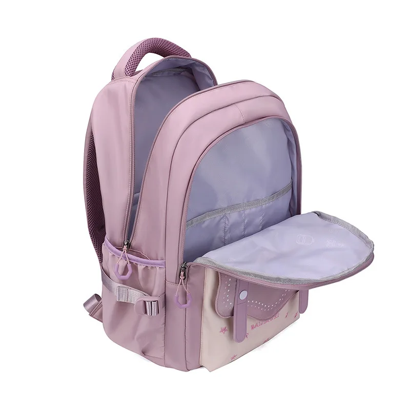 Korean Style Daily Backpack For Women Packsack Waterproof nylon Fabric Travel Backpacks Girls School Bag Teenagers Casual Bags 5