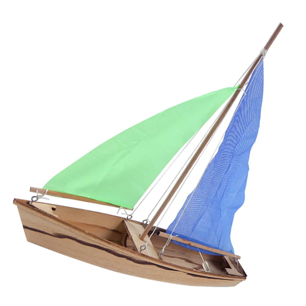 1pc 3D Wooden Boat Wooden Puzzles Boats Sailboat Building Kit Boat
