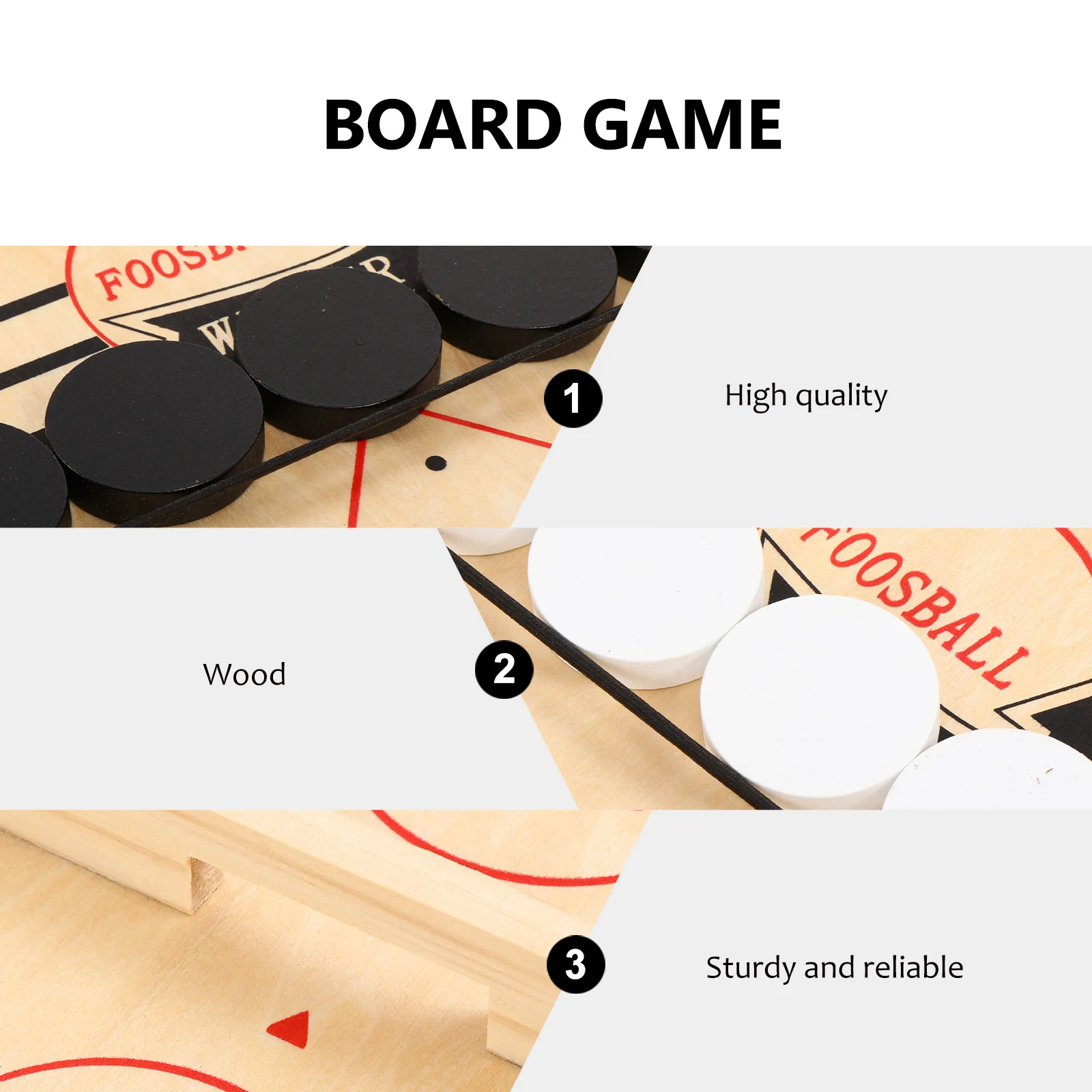 

Bouncing Chess Board Game Football Balls Table Desktop Battle 2 1 Ice Hockey Toy Classic Sports Wooden Parent-child Kids