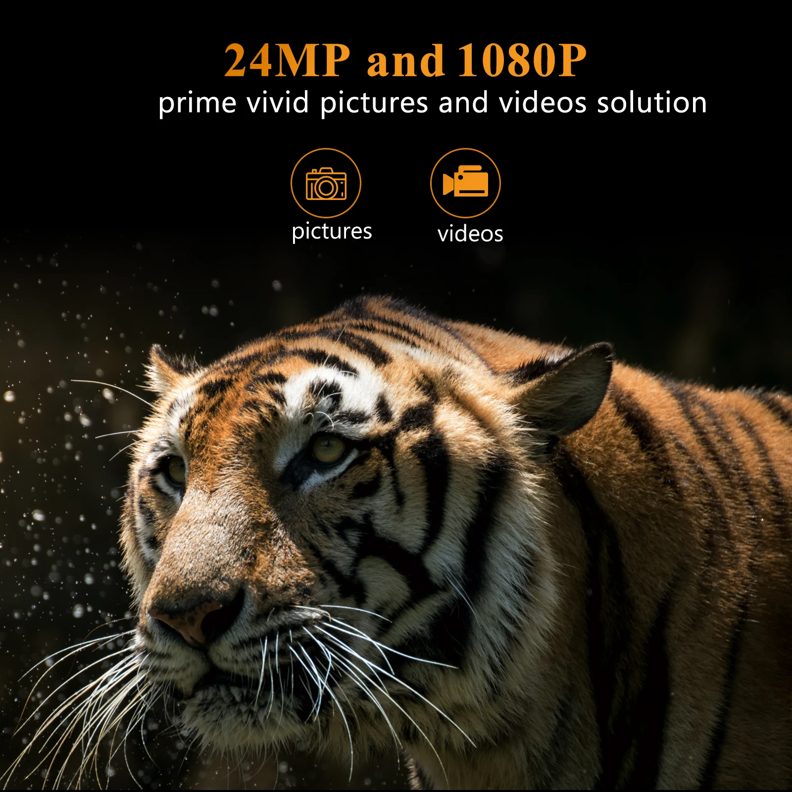 Trail Camera 24MP 1080P Wildlife Hunting Cameras Infrared Night Vision Photo Traps HC808A Wireless Surveillance Tracking Cams