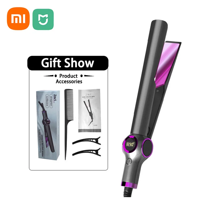 

Xiaomi Mijia Hair Straightener With Digital Display Electric Splint Straight Curly Hair Adjustable Temperature Automatic Curling