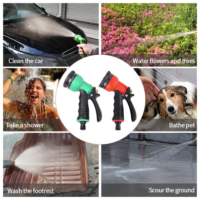 Nagynyomású Vízpisztoly 8 Minta Tömlő Fúvóka Kerti Udvari Víztisztító Permetező Autó Mosó Multiuses Öntöző Szerszámok - Image 5