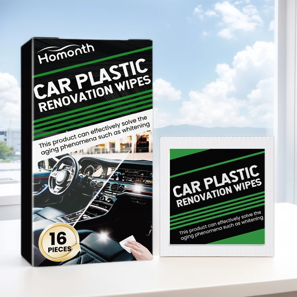 Auto Polish Repair Coating Renovator Back To Black Gloss Car Plastic Polish Restoration Plastic Renovation Wipes Auto Detailing 4