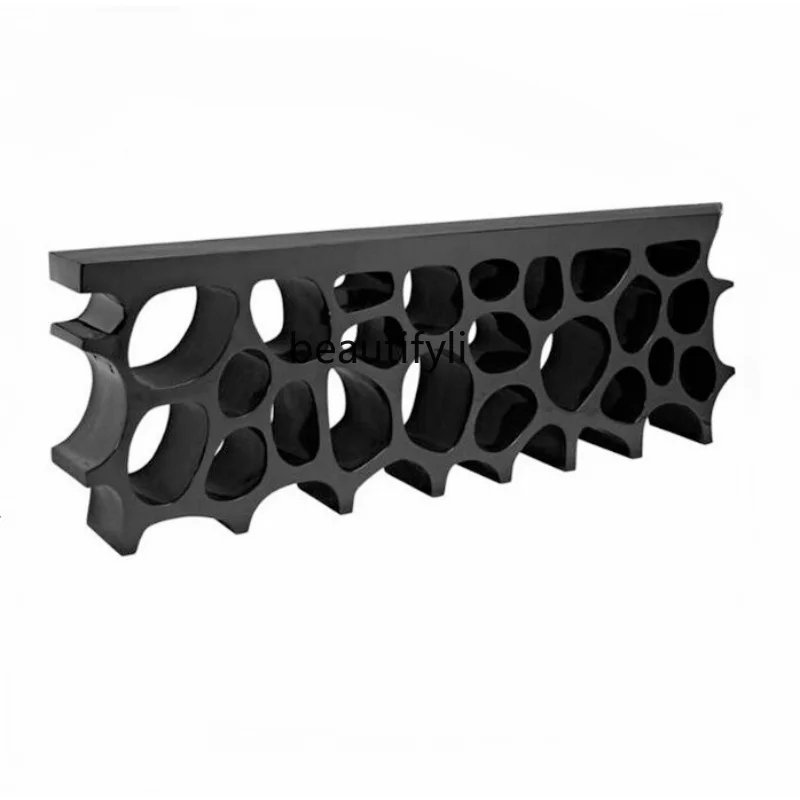 

Creative Frp Bookshelf Living Room Subareas Screens Hollow Multi-Hole Shelf Art Booth Modern Shaped Hallway Table furniture