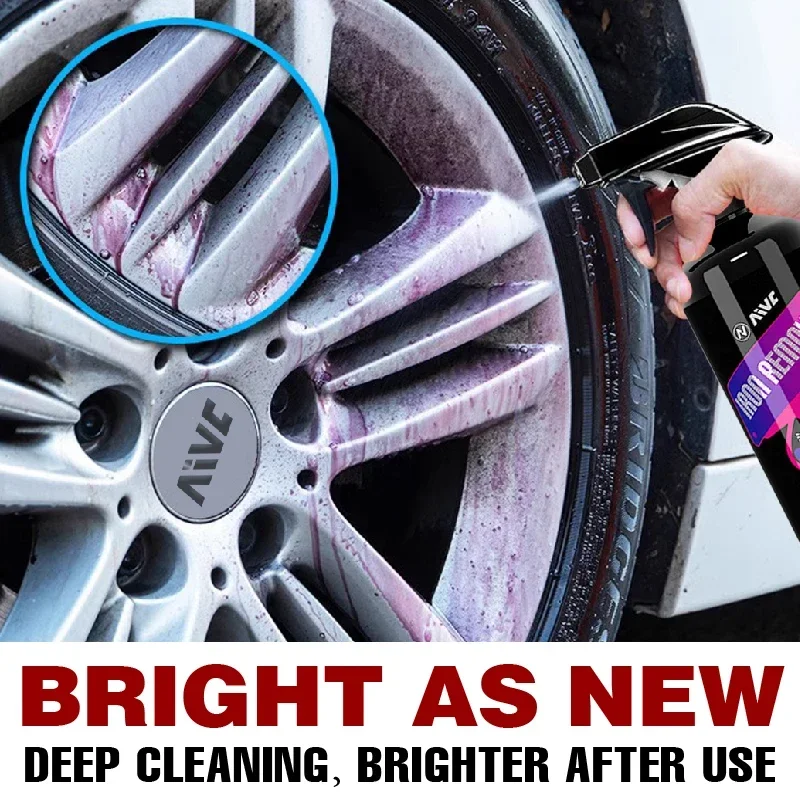 Iron Remover Wheel Iron Remover Car Iron Remover Spray For Car Detailing Wheels Metal Cleaner and Conditioner For Rust Deep Cleaning