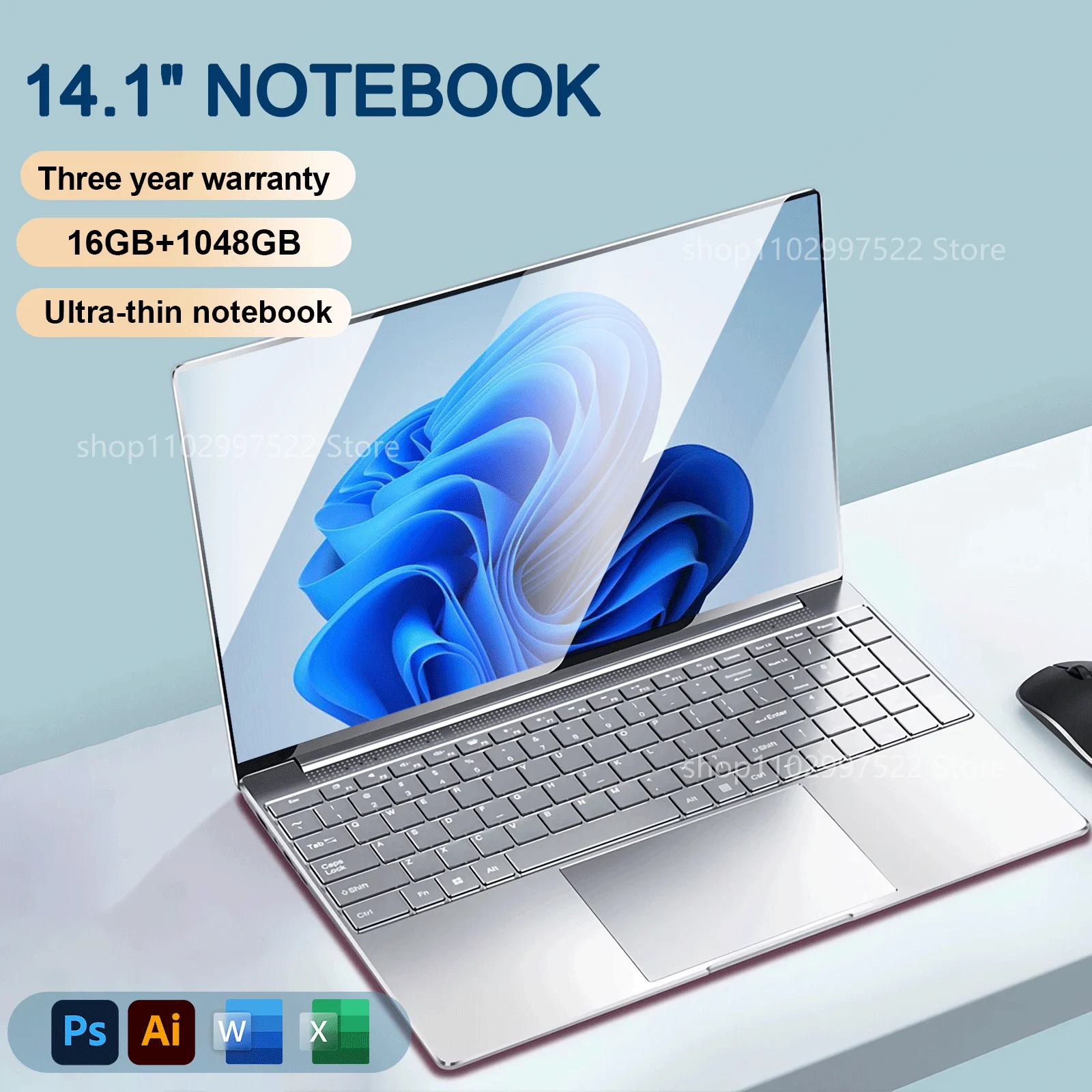 2024 Laptop Windows 11 Pro Computer Portatile Ultra Sottile E Ultraleggero Intel Pentium N3700 16Gb 2048Gb Studio Ufficio Pc Computer