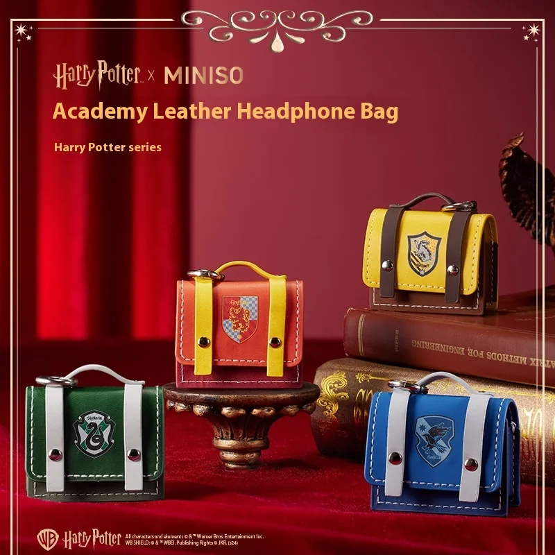 Miniso Harry Potter Series Preppy Style Leather Earphone Protect