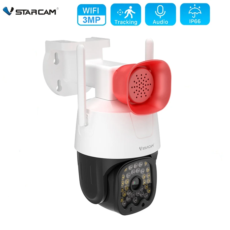 

Vstarcam IP Camera Wifi 3MP PTZ Security CCTV Camera Outdoor AI Human Tracking Color Night Vision Two-Way Audio