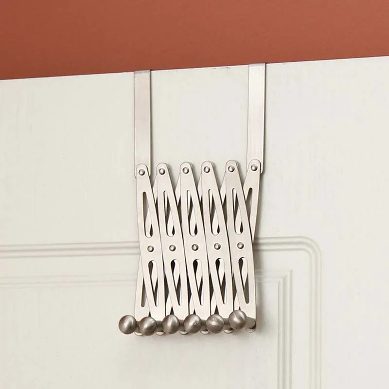 1 Set Hook Flexible Back Door Hanger Rack Bathroom Kitchen Home Organizer New 