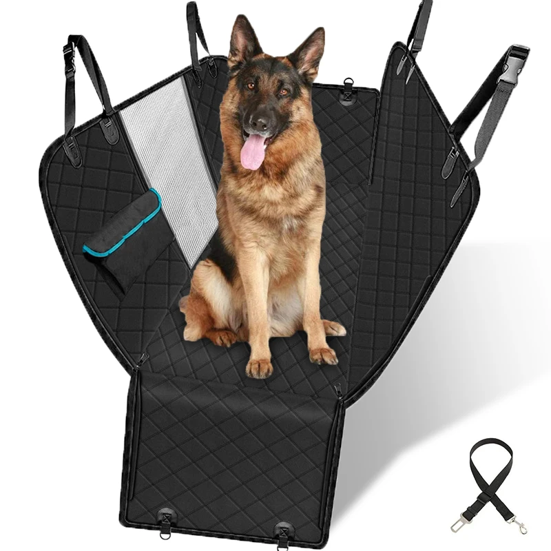 Taygeer Funda Coche Perr, Protector Coche Perro Antideslizante Impermeable  y Lavable, Alfombra de Asiento Coche Perro de Estilo Hamaca, Cubre Asientos