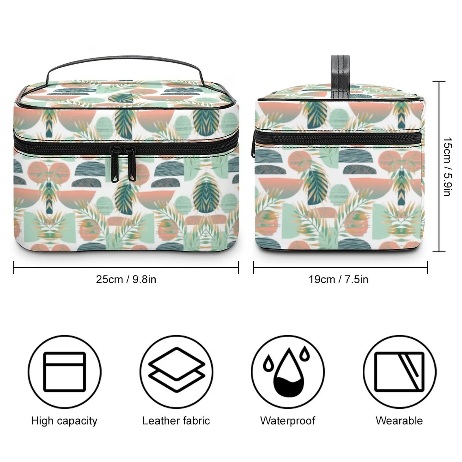 Customized Personalized Pattern Cosmetic Bag Girl Outdoor Waterproof Make Up Case Female Multifunction Print Makeup Bag