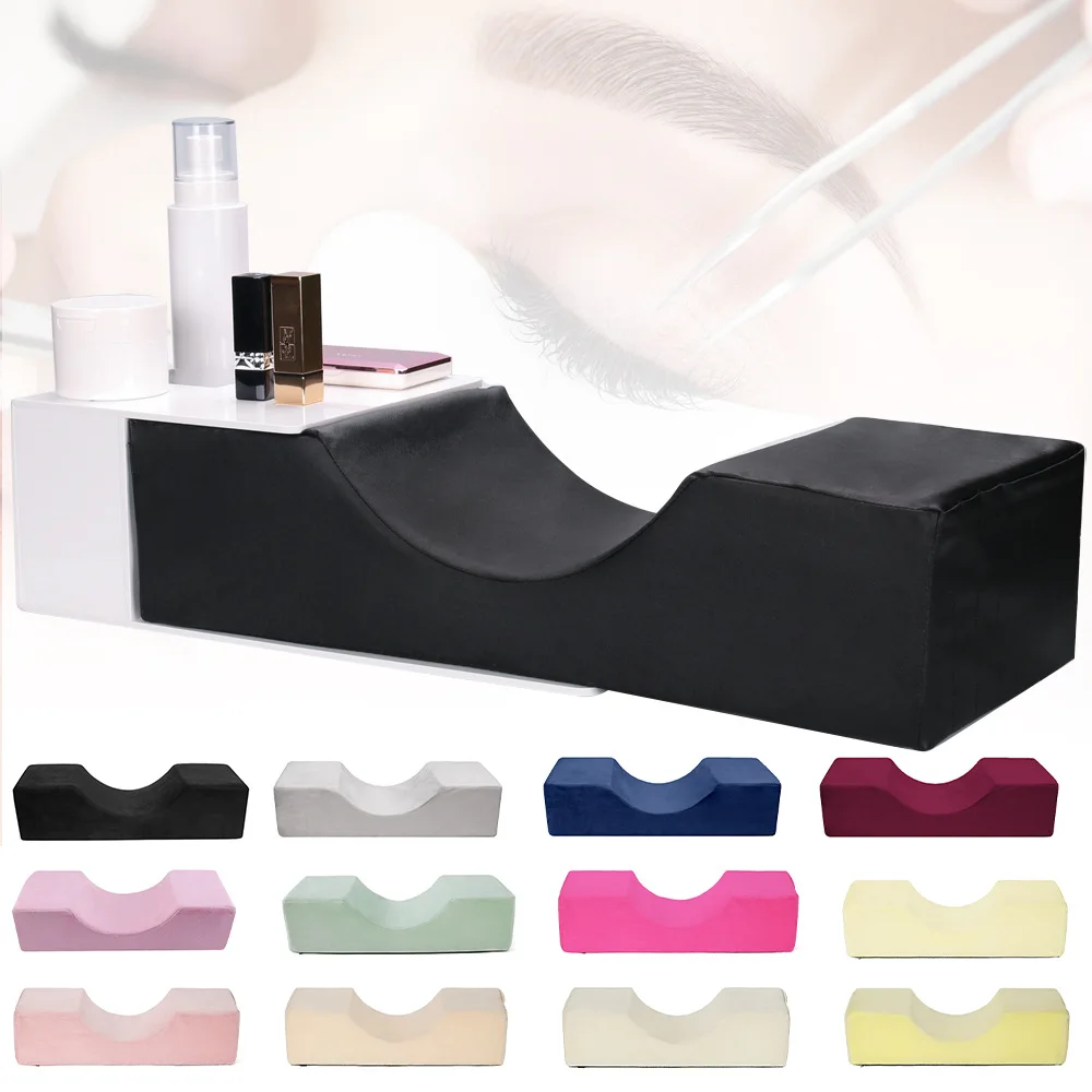 

Lash Pillow Neck Support Eyelash Soft Pillow Grafting Eyelashes Memory Foam Eyelash Extension Pillow With Pocket Makeup Salon