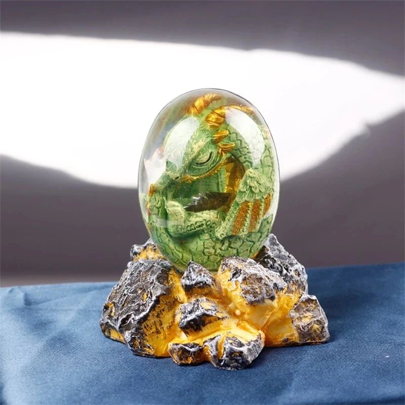 Œuf de Dragon - Vvikizy - Résine Brillante - Décoration Artisanale