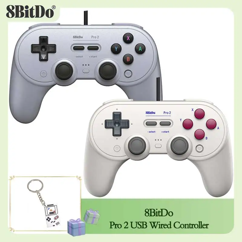 8Bitdo Pro 2 Controller Cablato Per Gamepad Usb Con Joystick Per Nintendo Switch Windows Steam Raspberry Pi Ns Switch Controller Di Gioco