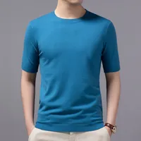 Superfine Merino Cashmere T shirt Men Base Shirt Wicking Breathable Quick Dry Anti-Odor No-itch Short Sleeve Tee Tops 1