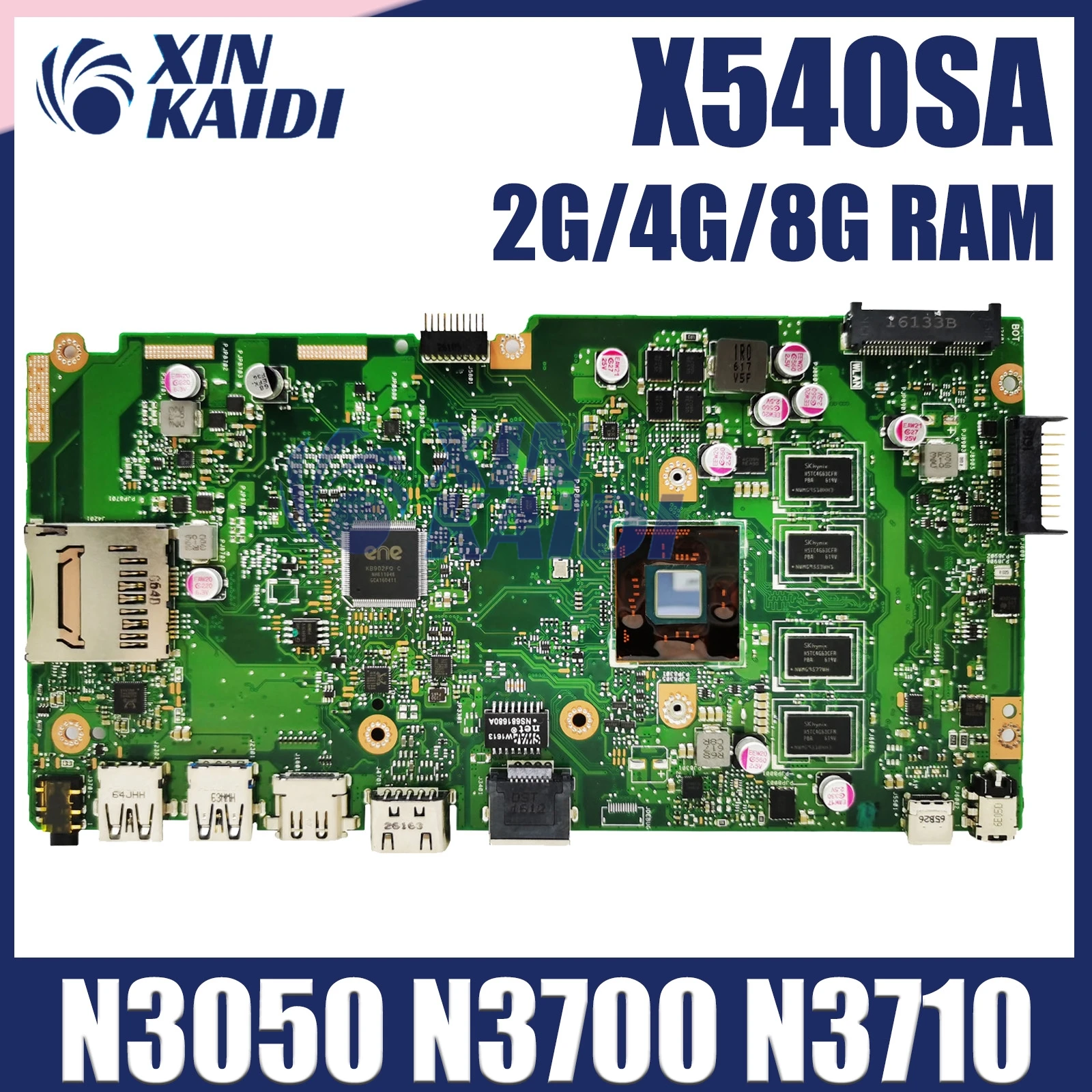 Материнская плата X540SA для ноутбука ASUS PLACA X540SAA X540S F540S X540 REV 2,1 N3050 N3700 N3710 CPU 2G/4GB/8G, материнская плата 100% ОК