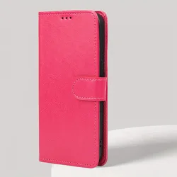 Premium Wallet Flip Leather Case - Elegant Book Cover for Samsung Galaxy A16 5G (Rose red)
