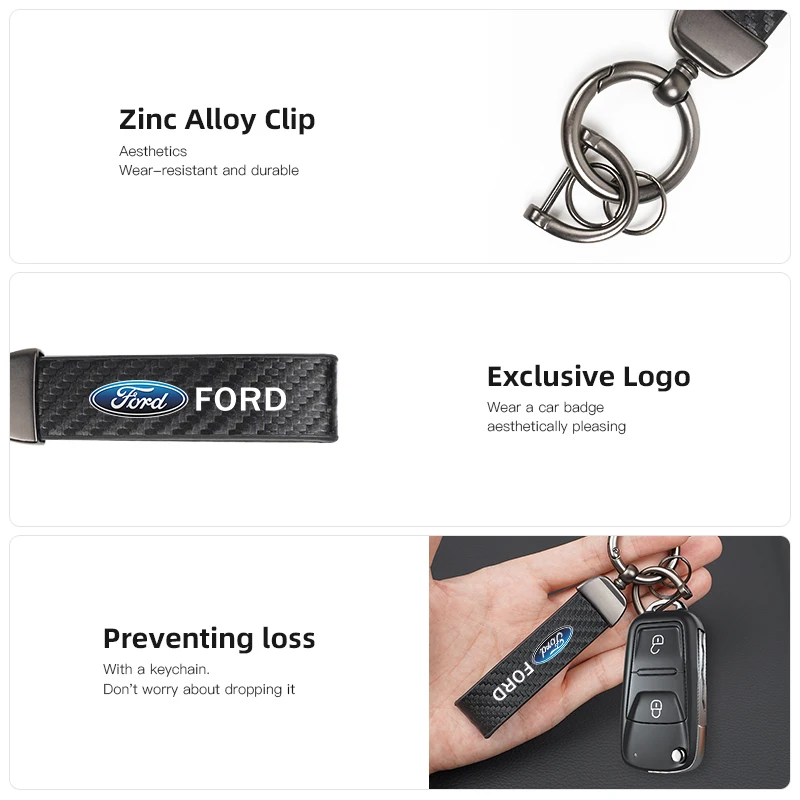 Premium Leather Car Logo Key Chain