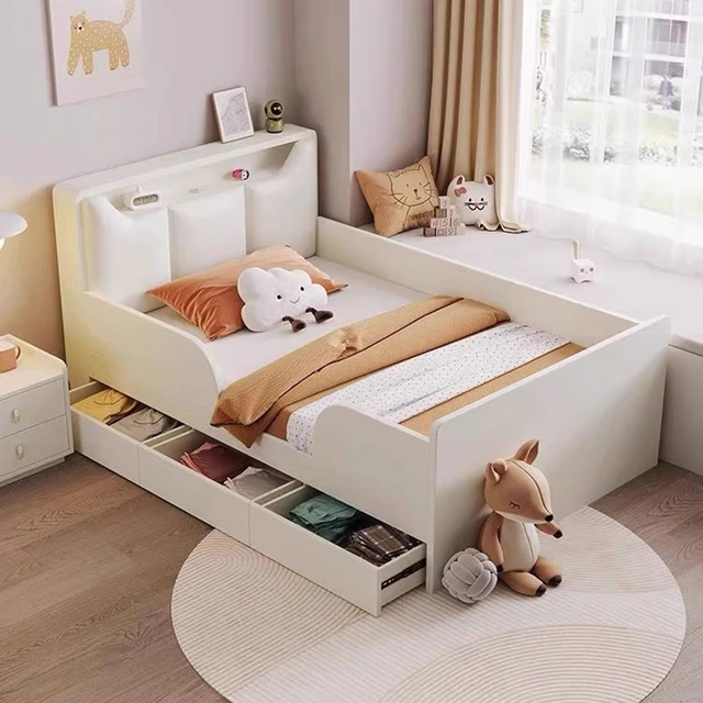 Wood Full Modern Children Bed Floor Platform New Pattern Luxury Children  Bed Minimalist Camas Infantiles Children