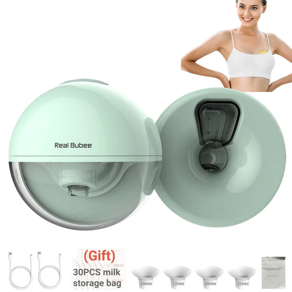 Electric Breastmilk Pump Handsfree BPA Free With Milk Storage Bag 3 Mode&9 Level Powerful Suction Low Noise Wearable Breast Pump electric breast pump