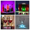10-100PCS LED Flash Coaster Lights Battery Powered Luminous Bottle Stickers Wine Cup Mats Lamp Ktv Bar Party Drink Cups Decor 5