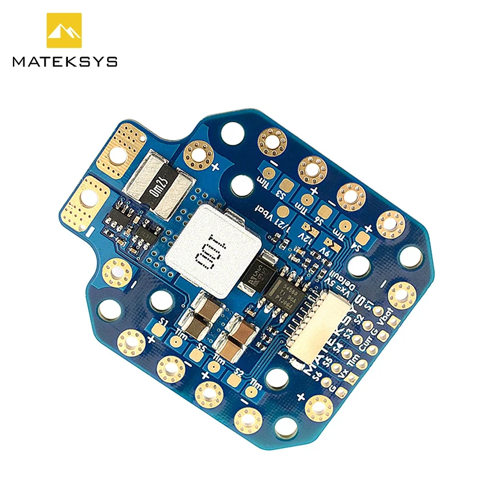 Mateksys Pdb-Hex 12S 5A 5V/9V/12V Bec Power Distribution Board Pdb 30.5X30.5Mm 20X20Mm For Rc Fpv Multirotor X-Class Drone