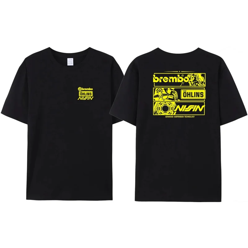 2024 Nuovi Uomini Unici Ohlins Sport Racing T-Shirt Puro Cotone Casual Shock Ohlins Rxf34 M.2 T-Shirt Comoda E Popolare Da Uomo