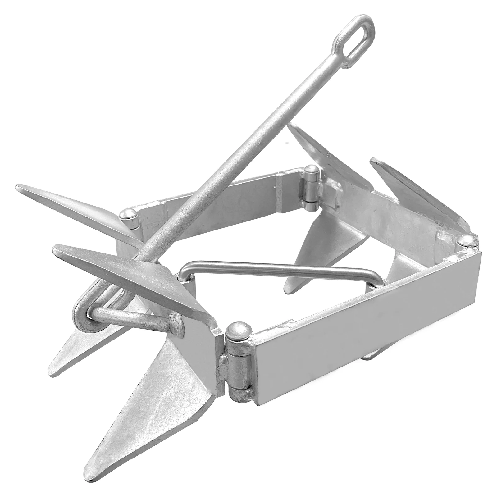 Boat Marine 13LB Galvanized Steel Anchor | Replacement for Cube Anchor | Folding for Storage Accessories ice roller face globes for facials wiper unbreakable steel cooling cryo sticks realistic cube massager for neck